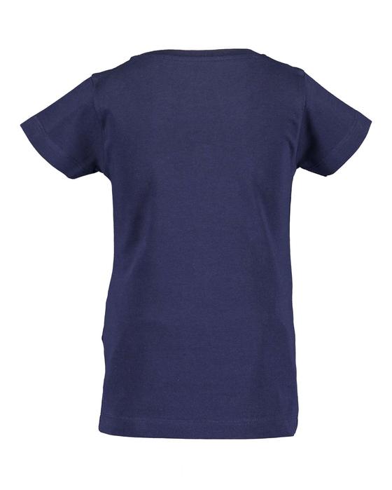 T-Shirt mit Wendepailletten, Biobaumwolle, nachtblau