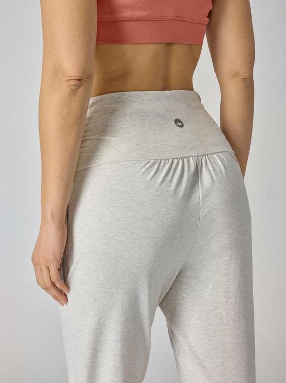 Lotuscrafts Organic Womens Yoga Pant 3/4 Light Grey Marl 