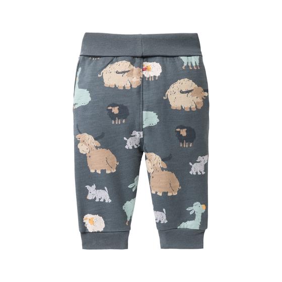 People wear Organic Sweathose  Fellfreunde Schieferblau 