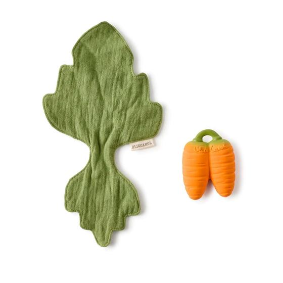 Oli&Carol Mini Doudou-Teether Cathy the Carrot