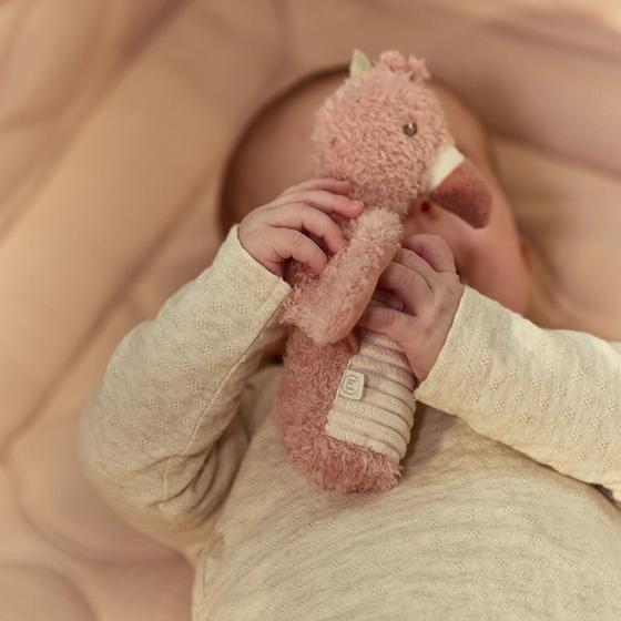 Little Dutch Quetschrassel Safari Friends Flamingo Pink
