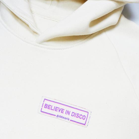 goldmarie Hoodie I BELIEVE IN DISCO - New Edition Label - creme