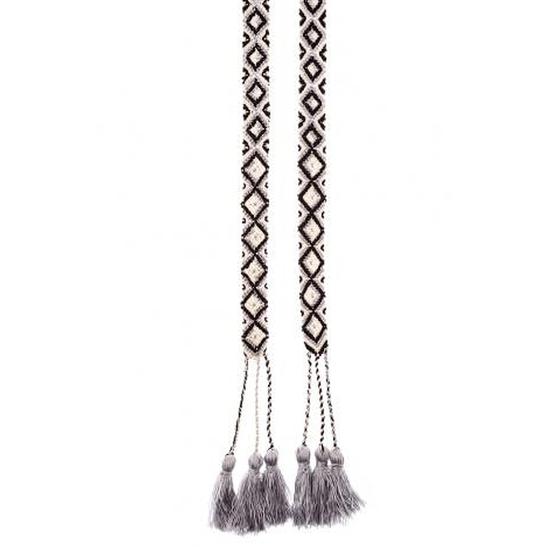 Smitten Bindegürtel LAINA Ethno Muster schwarz-grau-creme 