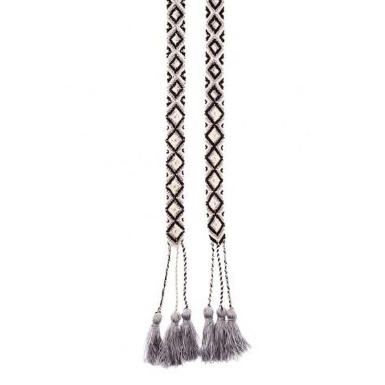 Smitten Bindegürtel LAINA Ethno Muster schwarz-grau-creme 
