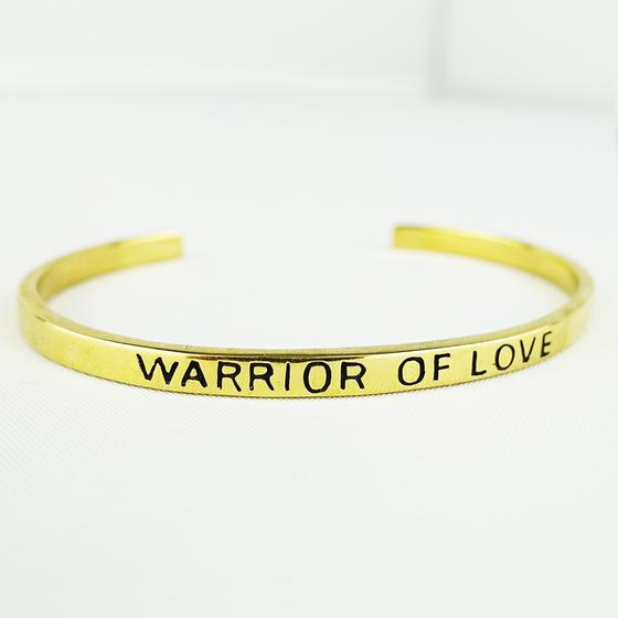 goldmarie Armreif WARRIOR OF LOVE Messing