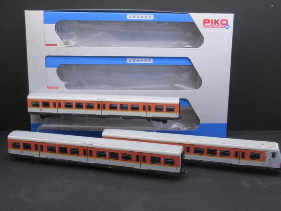 Piko 58388 3er Personenwagenset S-Bahn Nürnberg mit Steuerwagen Spur H0 OVP