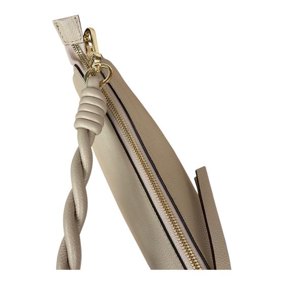 abro TWOFOLD Umhängetasche mit Einteilung, beige