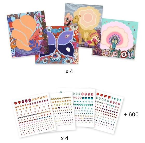 Djeco Artistic Strass Wilde Schönheiten