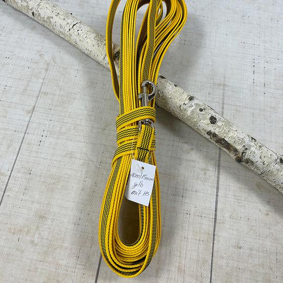Schleppleine Nylon gelb 10 m mit Handschlaufe