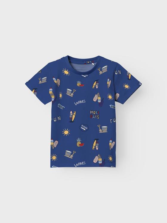 Name It T-Shirt Holidays Clematis Blue