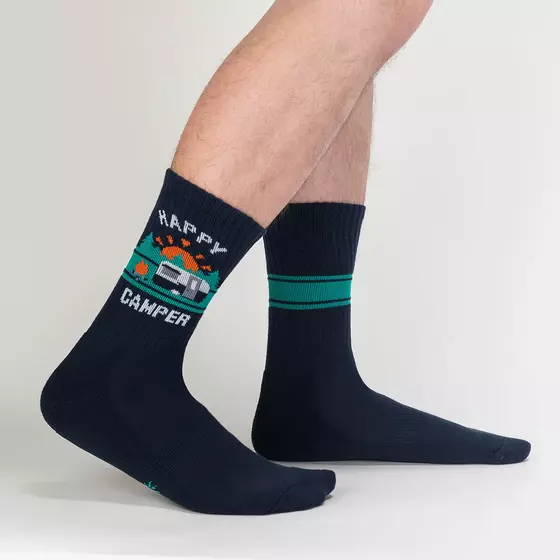 SOCK it to me Strümpfe HAPPY CAMPER R0022 - navy