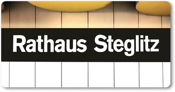 Ubahnhof Rathaus Steglitz U-Bahn Souvenir Magnet Kühlschrankmagnet Berlin von tom bäcker - U9 - Schlossstrasse - Schlossstraße - Endstation - Das Schloss