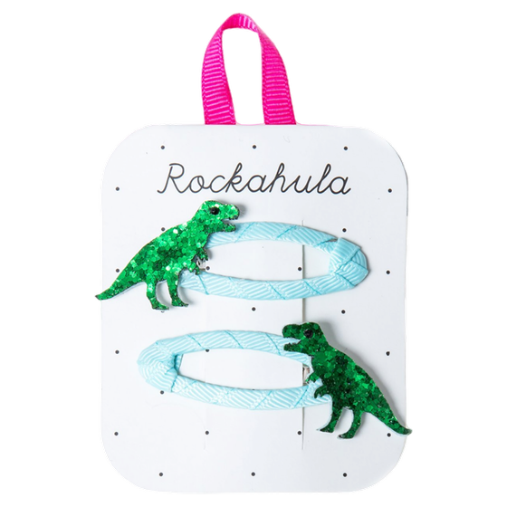 Rockahula Kids Haarspangen T-Rex Glitter