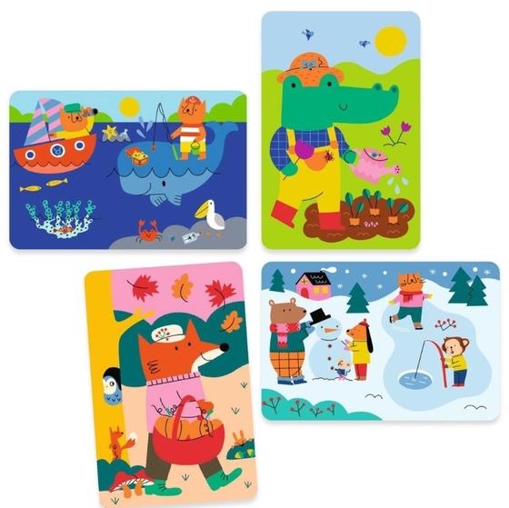 Djeco Zauber Malbilder 4 Jahreszeiten