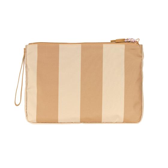 Lässig Windeltasche Clutch Kamel Beige