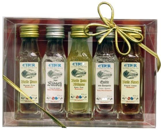 Spirituosen | 5er Set Fruchtbrand Etter - 5 x 2cl