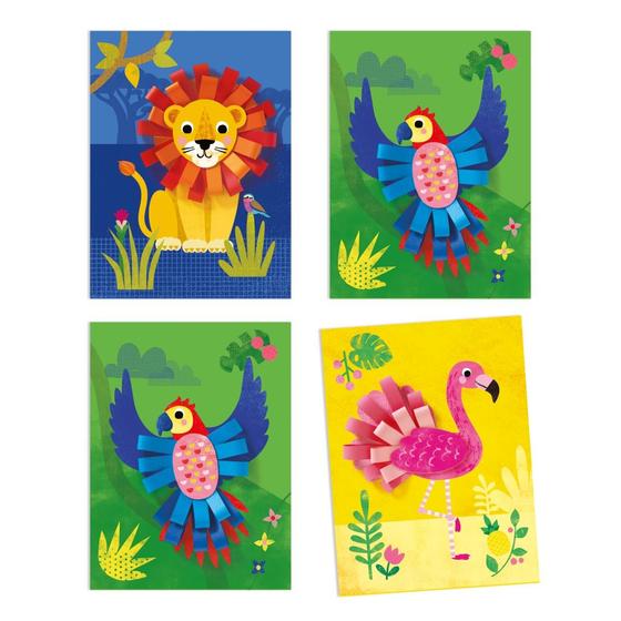 Djeco Collage Mit kleinen Schlaufen