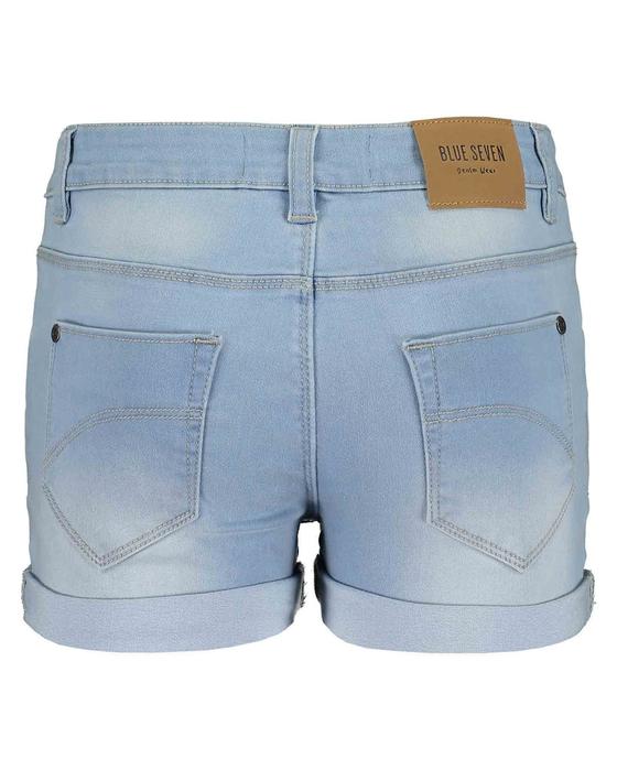 Kurze Jeans-Shorts, Weite verstellbar