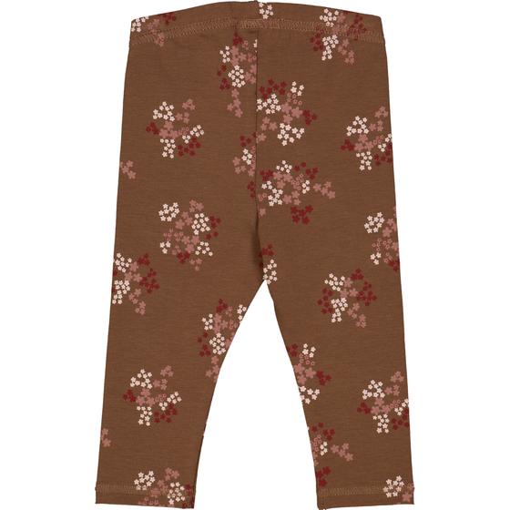 Müsli by Green Cotton Leggings Flora Bark Cabernet