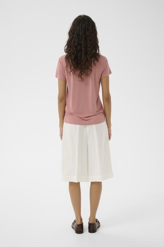 SOAKED IN LUXURY T-Shirt SLColumbine V-Neck 30404284 - asch-rosé