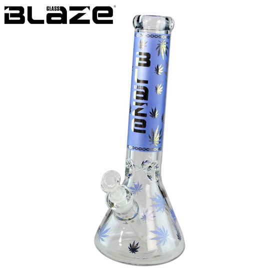 Glasbong, BLAZE®, Golden Leaf, Farbig