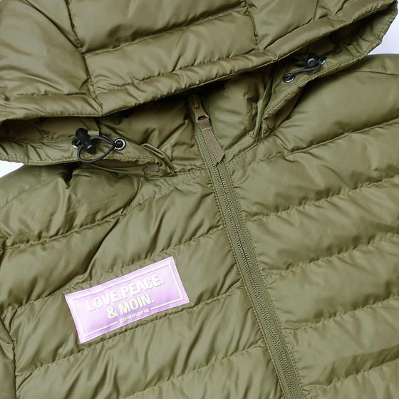 goldmarie Stepp Jacke LOVE PEACE MOIN lilac Neon Label - oliv