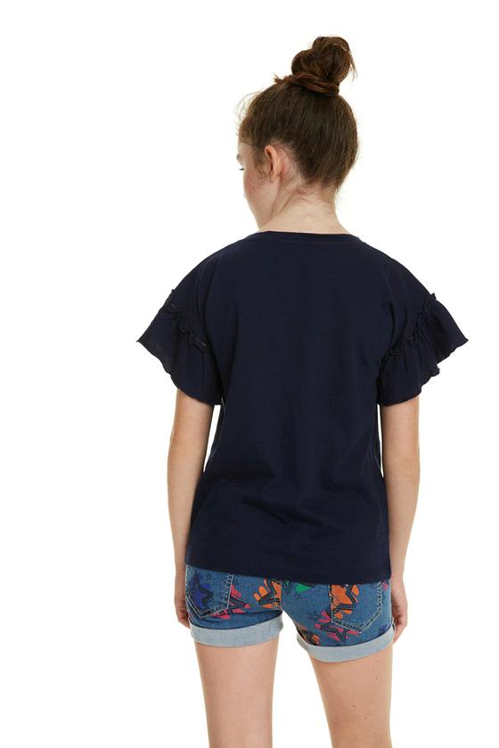 T-Shirt "Butterfly" mit Wendepailletten und Glitzersteinen