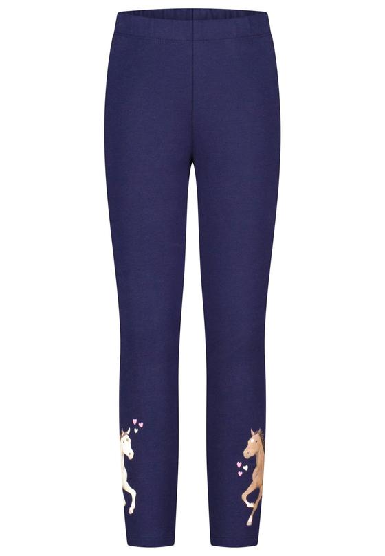 Sweat-Leggings "Pferdeliebe", Baumwolle, navy