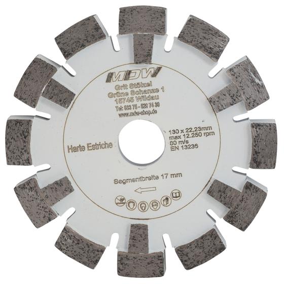 Diamant Frässcheibe für Fußbodenheizung <br> Ø 130 mm <br> harter Estrich