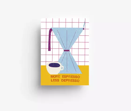 Espresso, Postkarte von jungwiealt