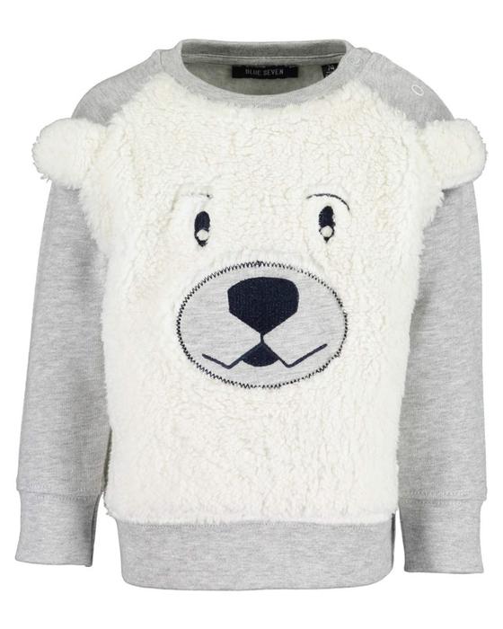 Sweatshirt mit lustiger Eisbär-Applikation