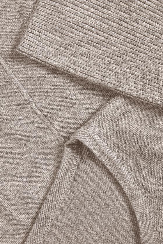 SAINT TROPEZ MilaSZ R-Neck Pullover 30500003 - beige-braun melange