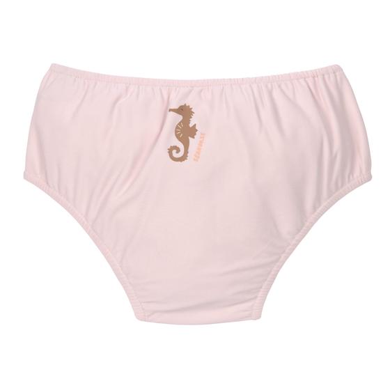 Schwimmwindel mit Druckknöpfen, recyceltes Material, rosa