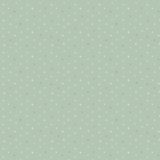 Be Positive Cotton and Steel Fabrics mint