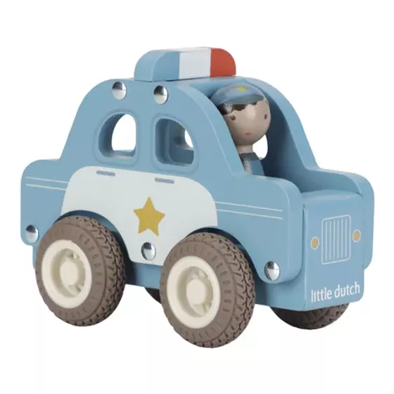 Little Dutch Holz Polizeiauto Blau