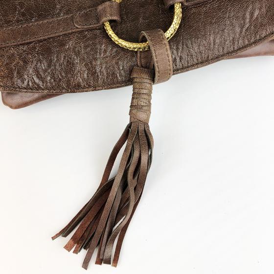 goldmarie Handtasche & Portemonnaie SNAKE WALLET dunkelbraun