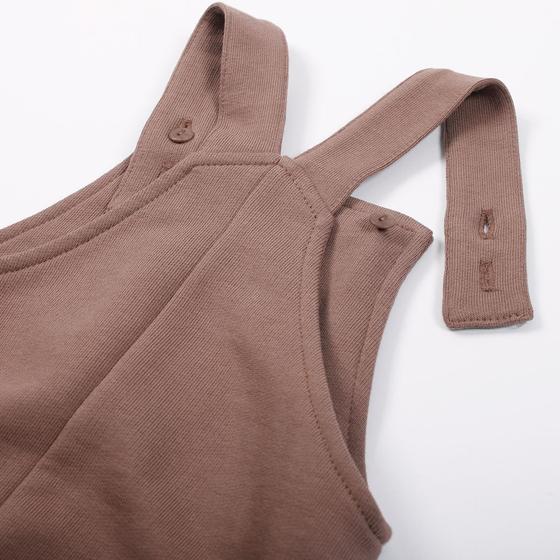 Müsli by Green Cotton Sweat Latzhose Brown Sugar