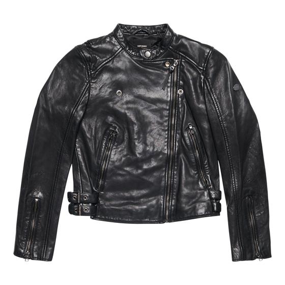 SUPERDRY Lederjacke