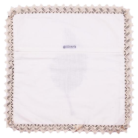 goldmarie Kissenhülle Baumwolle FEDER schwarz-weiß