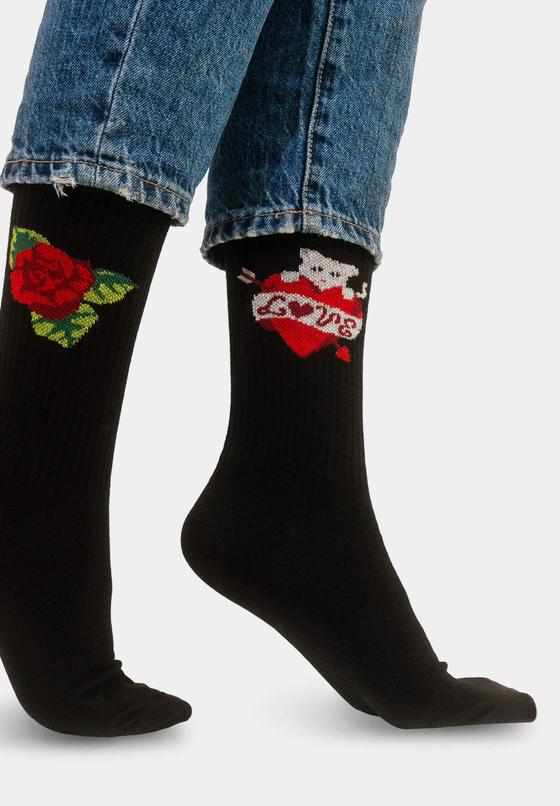 Socken Sport Organic Katze Black von Kabak