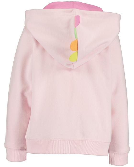 Sweatjacke "Herz", Baumwolle, rosa
