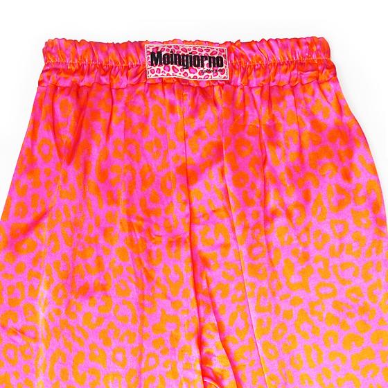 goldmarie Hose MOINGIORNO - Leo Muster - pink - neon orange