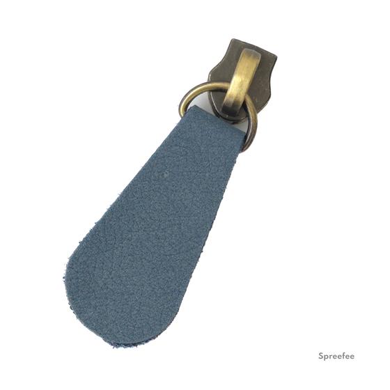 Handgemachter Lederzipper denimblau für Breite Reißverschlüsse bei Spreefee kaufen