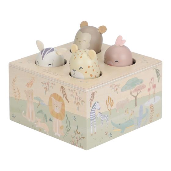 Little Dutch Holz Pop Up Safari Friends Grün