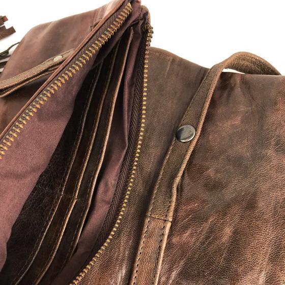 goldmarie Handtasche & Portemonnaie SNAKE WALLET dunkelbraun