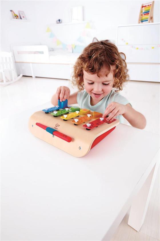 Xylophon-Piano und -Sortierbox aus Holz