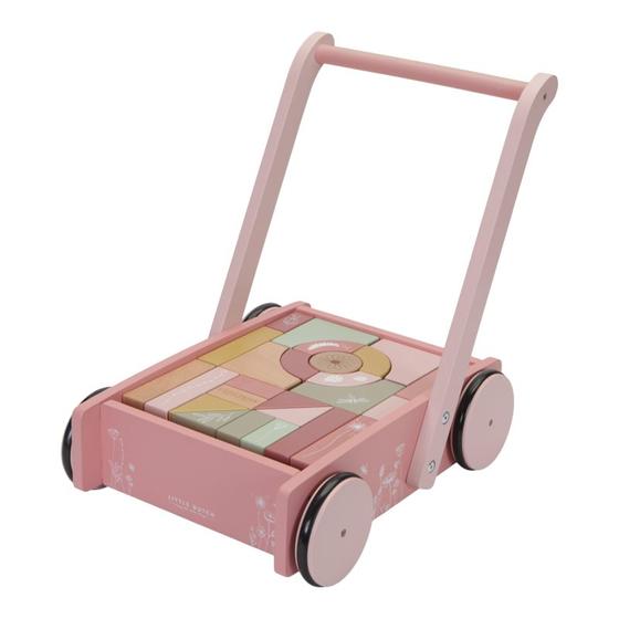 Little Dutch Wagen mit Bauklötzen Rosa