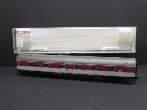 Fleischmann 5176 Schlafwagen DSG Pop-Farbgebung grau/rot Spur H0 OVP