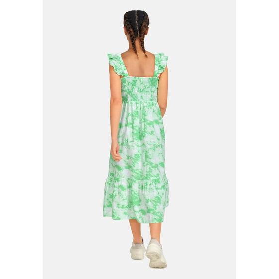 SISTERS POINT Kleid UNIZA-DR1 Batikmuster - weiß-mint