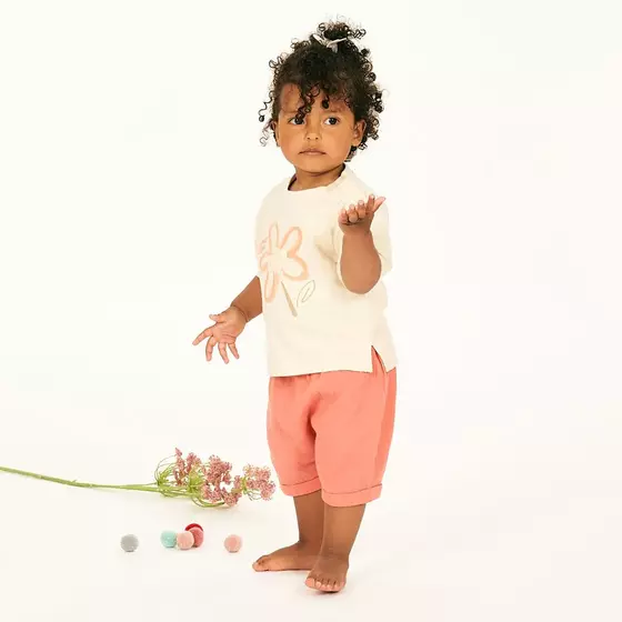 Sense Organics Musselin Shorts Charlie Pink Peach